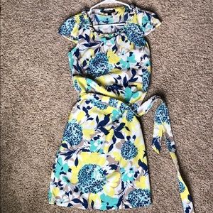 Banana republic size 2 cap sleeve pattern dress